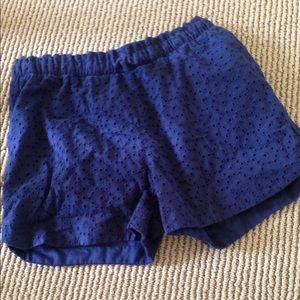 Navy blue stitched design cat and jack shorts